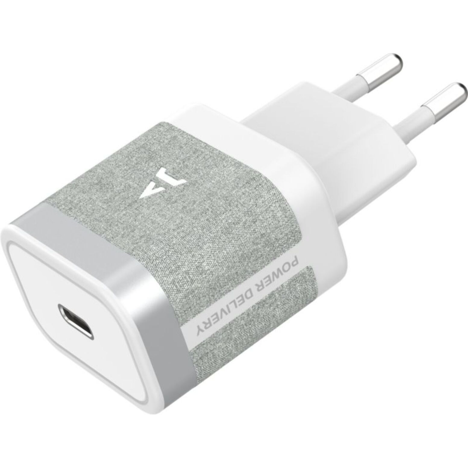 Chargeur + câble ADEQWAT USB-C 35W + Câble USB-C 1M Blanc