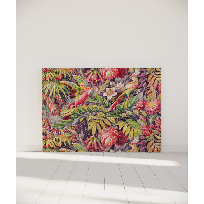 Tête de lit L'éden aux perroquets | Largeur au choix