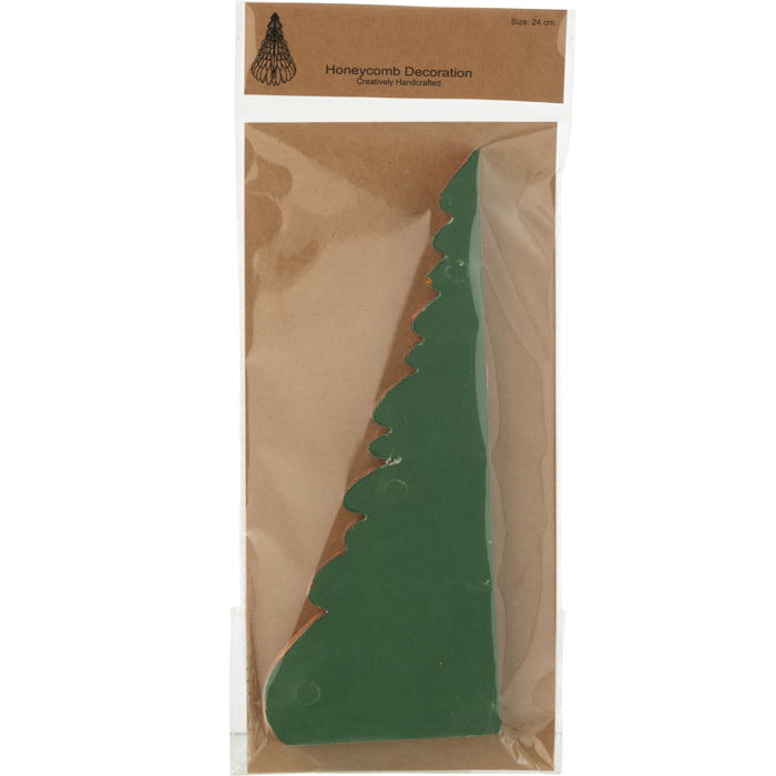 J-Line sapin De Noël Papier - vert foncé/cuivre - medium