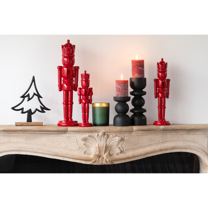 J-Line figurine Casse-Noisette - polyrésine - rouge brillant - small - 2 pcs