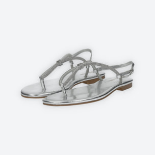 Sandali Donna Tata Italia Argentato