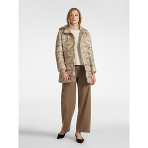 Elena Mirò - Chaqueta acolchada con capucha - Beige