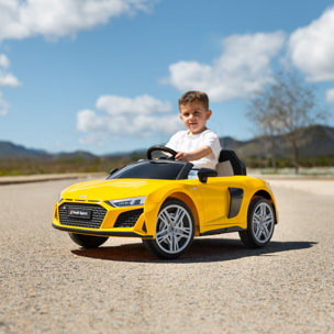 Coche eléctrico infantil niños AUDI R8 SPYDER batería 12V y 7Ah con mando control +3 años