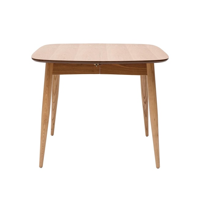 Table à manger extensible carrée en bois clair L90-130 cm NORDECO