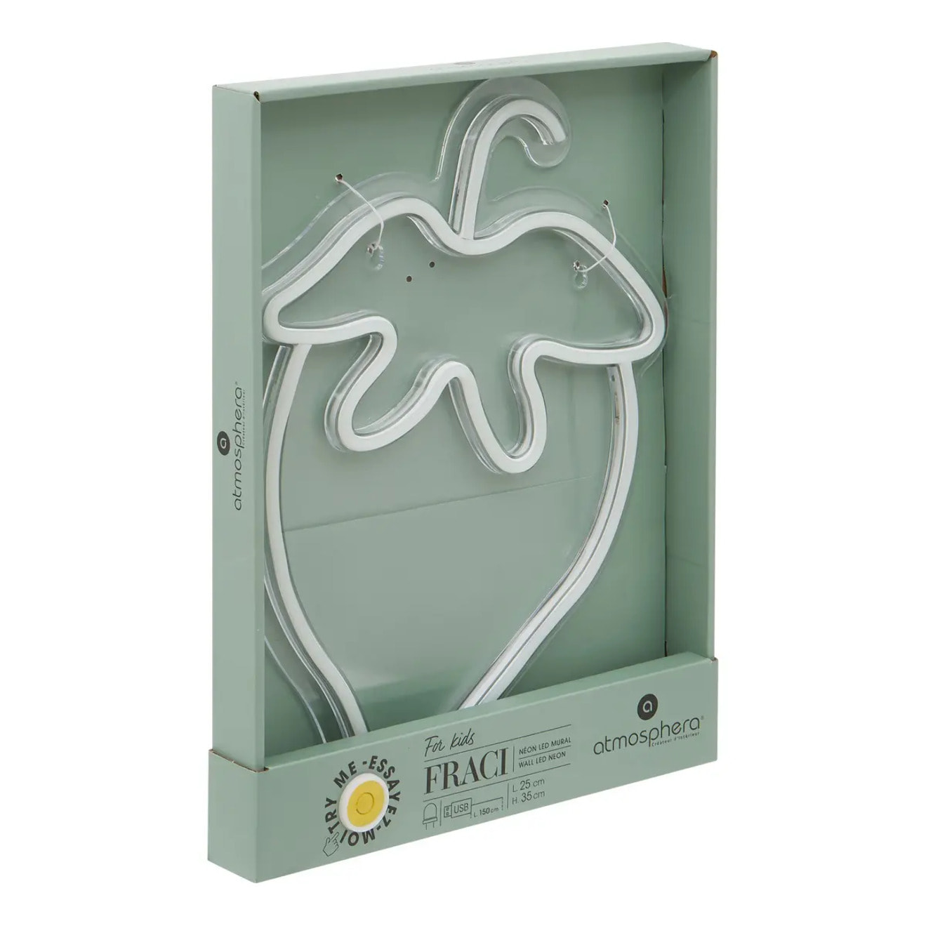 Néon LED Fraise Fraci 25x1,5x35cm