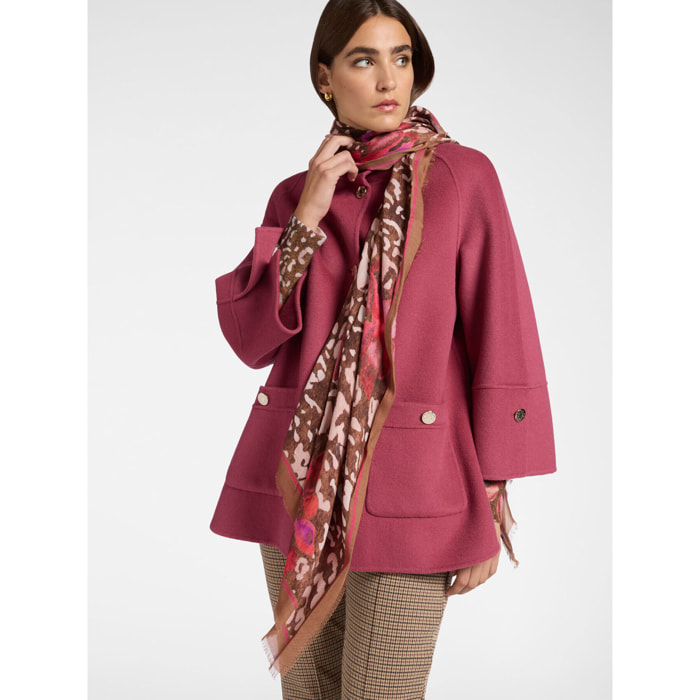 Elena Mirò - Estola estampada - Rosa