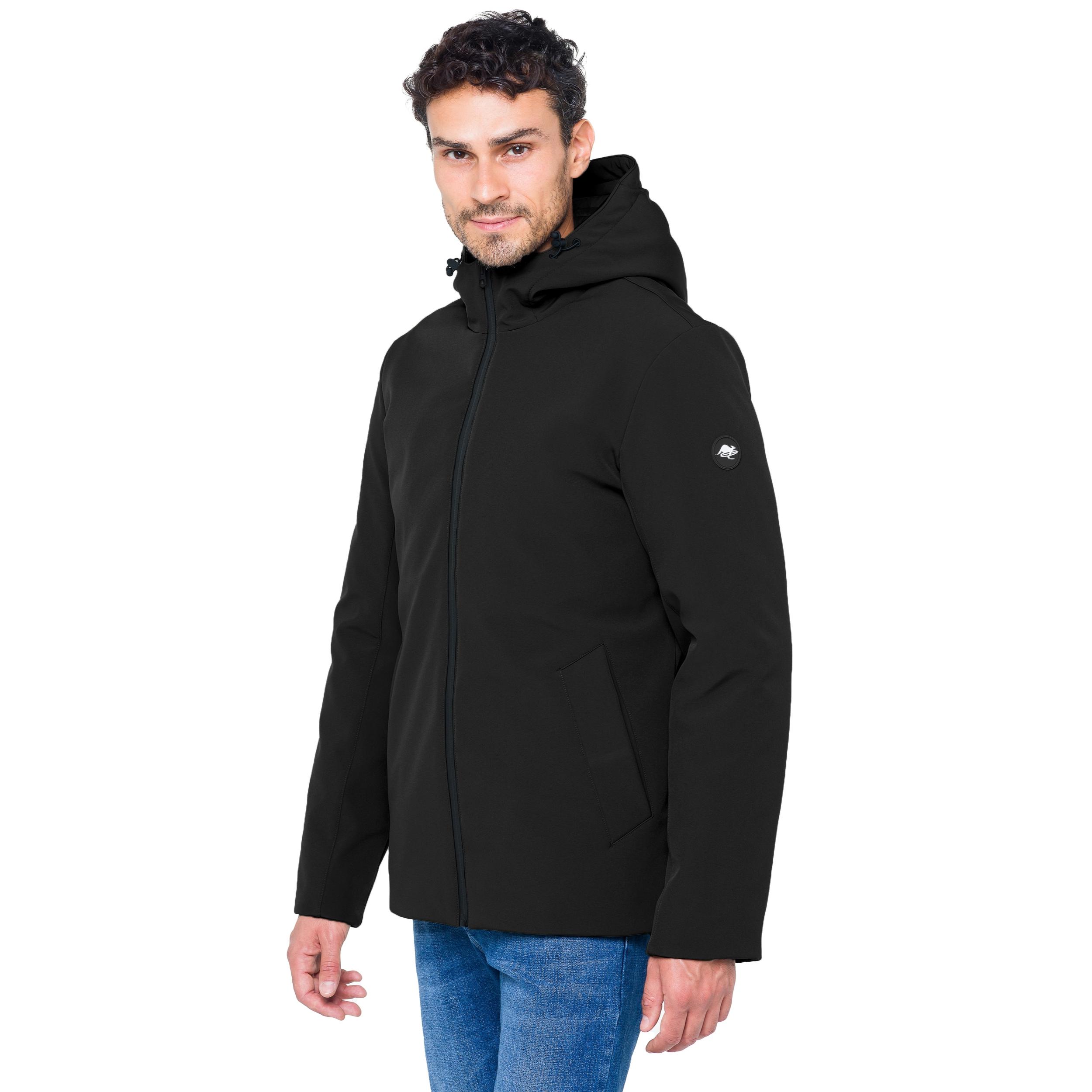 Chaqueta Hot Buttered Tambora acolchada con capucha Negro