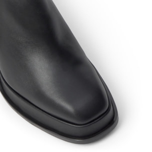 Botín de tacón Bimba en napa con cierre elástico