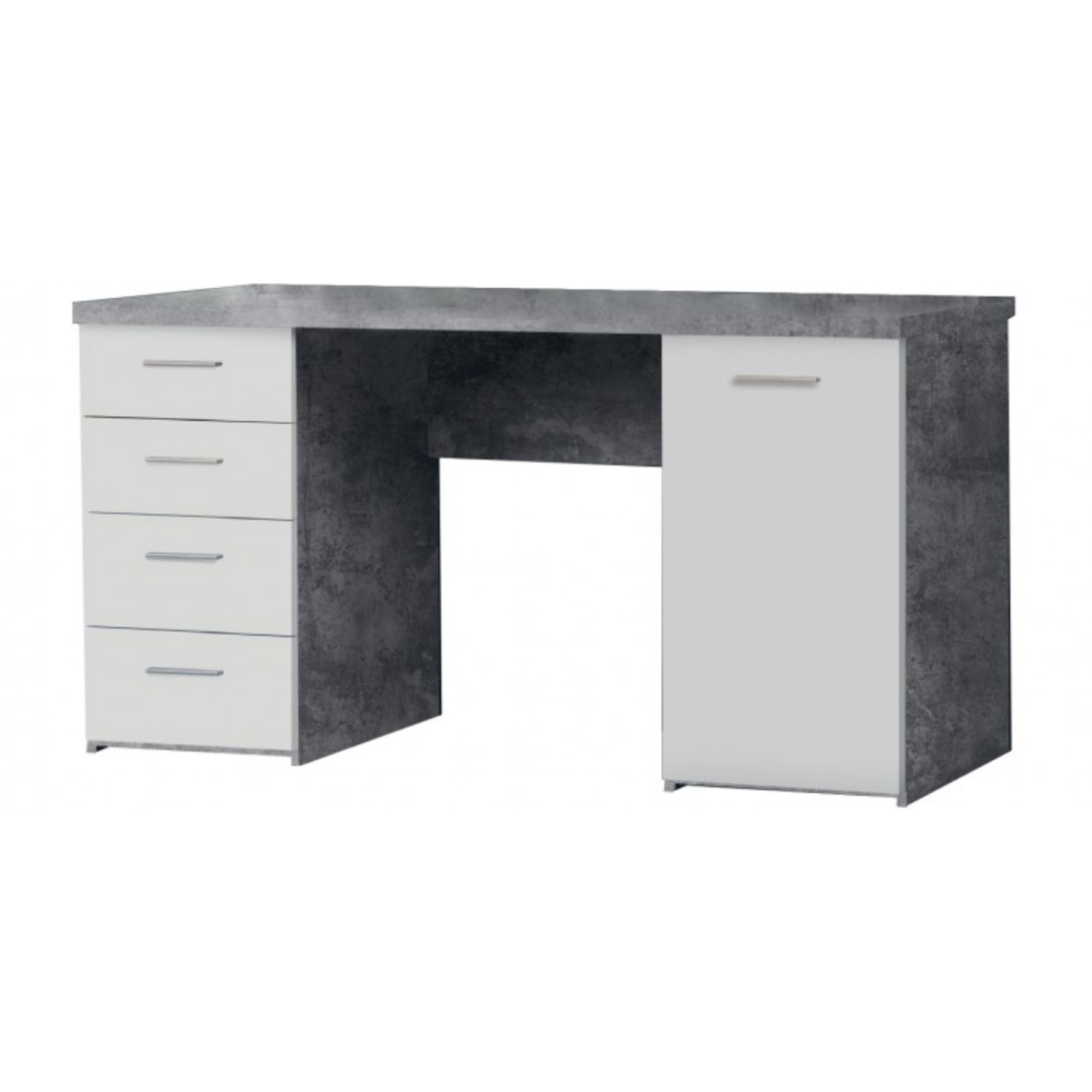 Pack bureau - chaise + bureau avec rangements L145cm - ESTEBANE