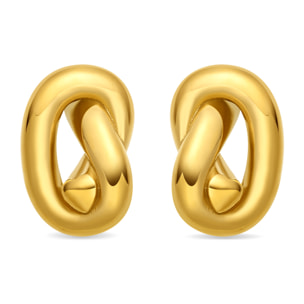 Pendientes Vasho acabado oro amarillo 18k