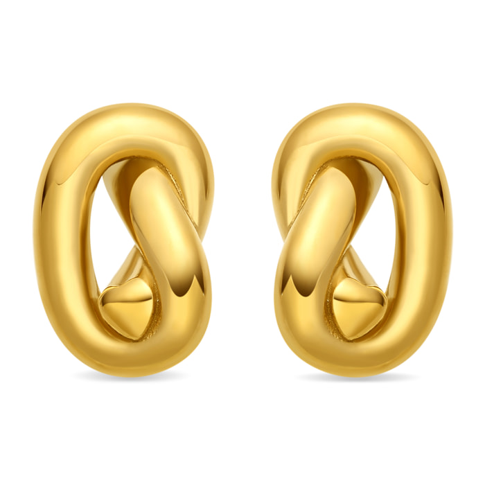 Pendientes Vasho acabado oro amarillo 18k