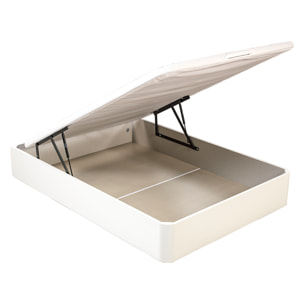 Canapé Abatible 32CM | ENVÍO, MONTAJE Y RECOGIDA ANTIGUO INCLUIDO | Madera | Blanco | Gran capacidad | Tapa 3D | WHAT THE SLEEP