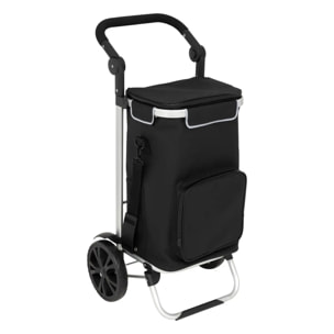 Chariot de course 2 roues imperméable oir