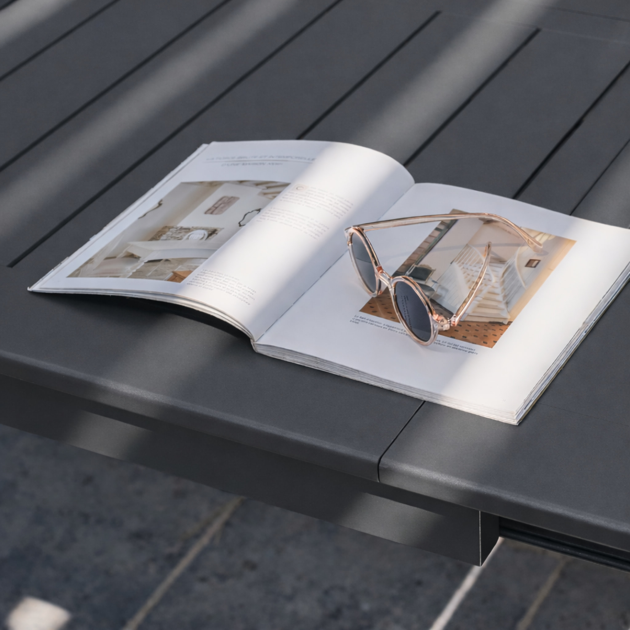 Table de jardin extensible aluminium 12 places KARO