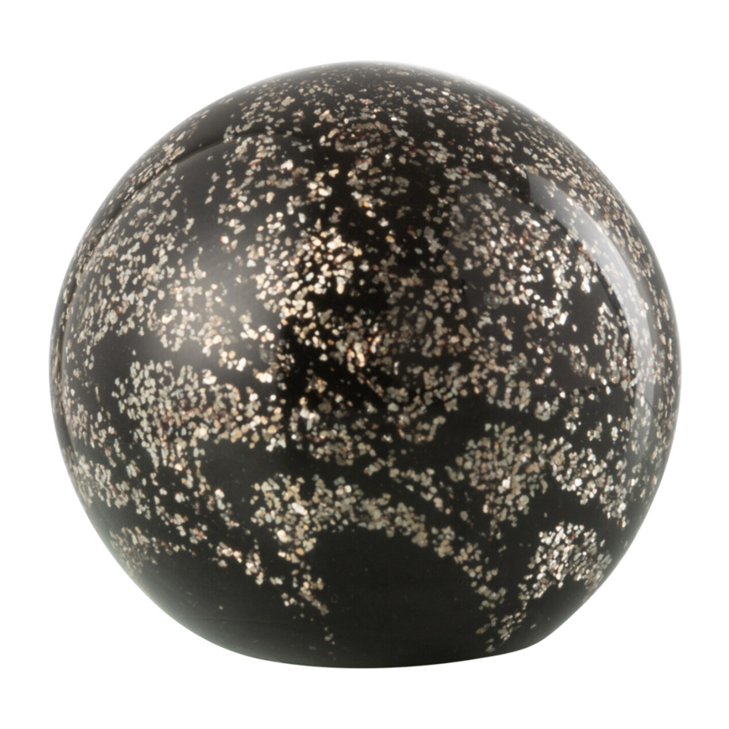 J-Line presse-papier Stardust - verre - or/noir - medium