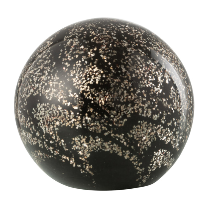 J-Line presse-papier Stardust - verre - or/noir - medium