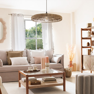 Suspension "Bellamy" D58cm beige