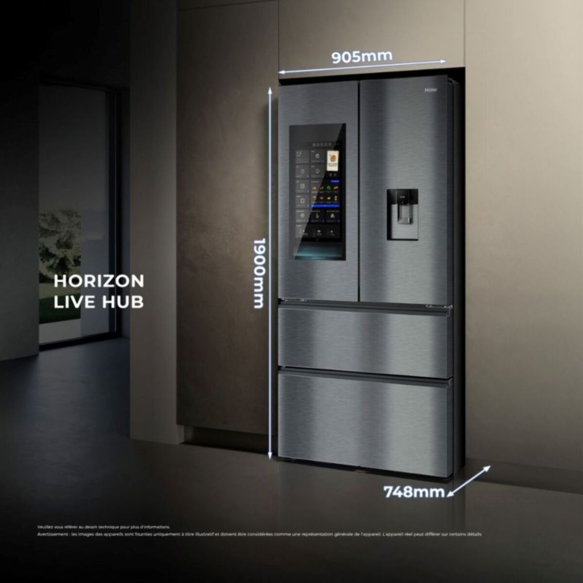 Réfrigérateur multi portes HAIER HFW99F19ESSB