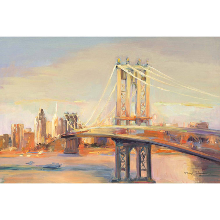 Tableau new york reflet de manhattan  Toile imprimée