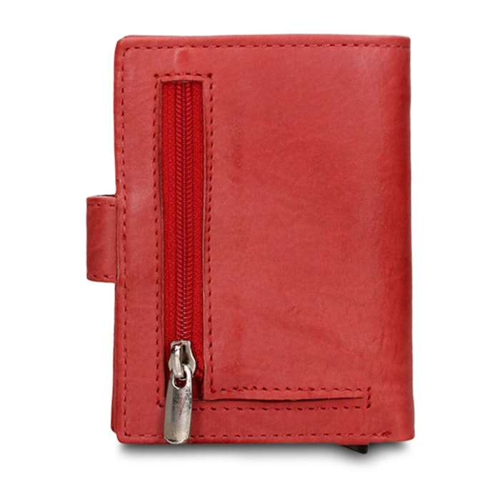 Portafoglio uomo in vera pelle - Modello Astor Prime - Casual - 7.5 x 10.0 x 2.0 cm