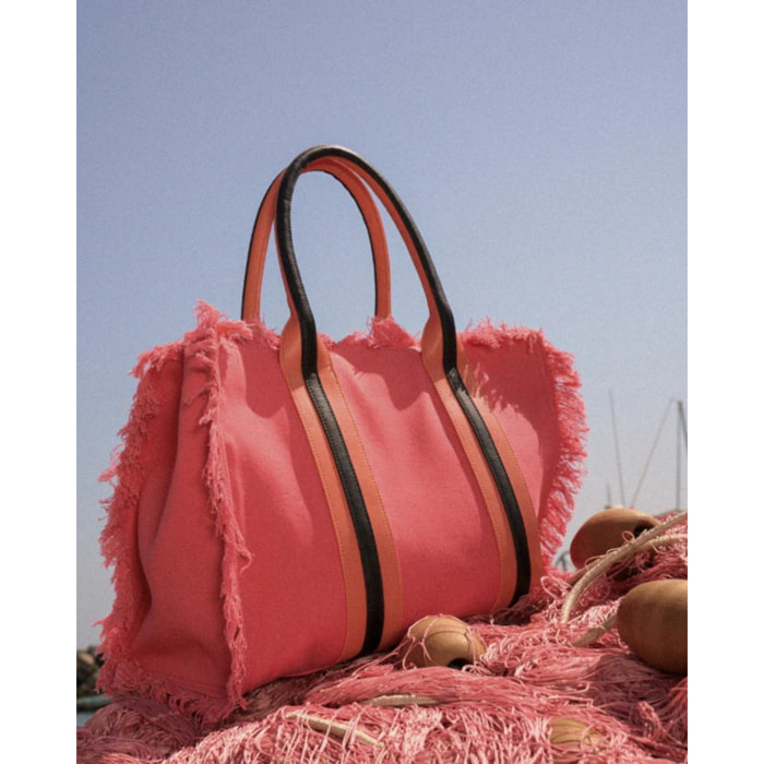Pompea x Silvian Heach borsa in canvas