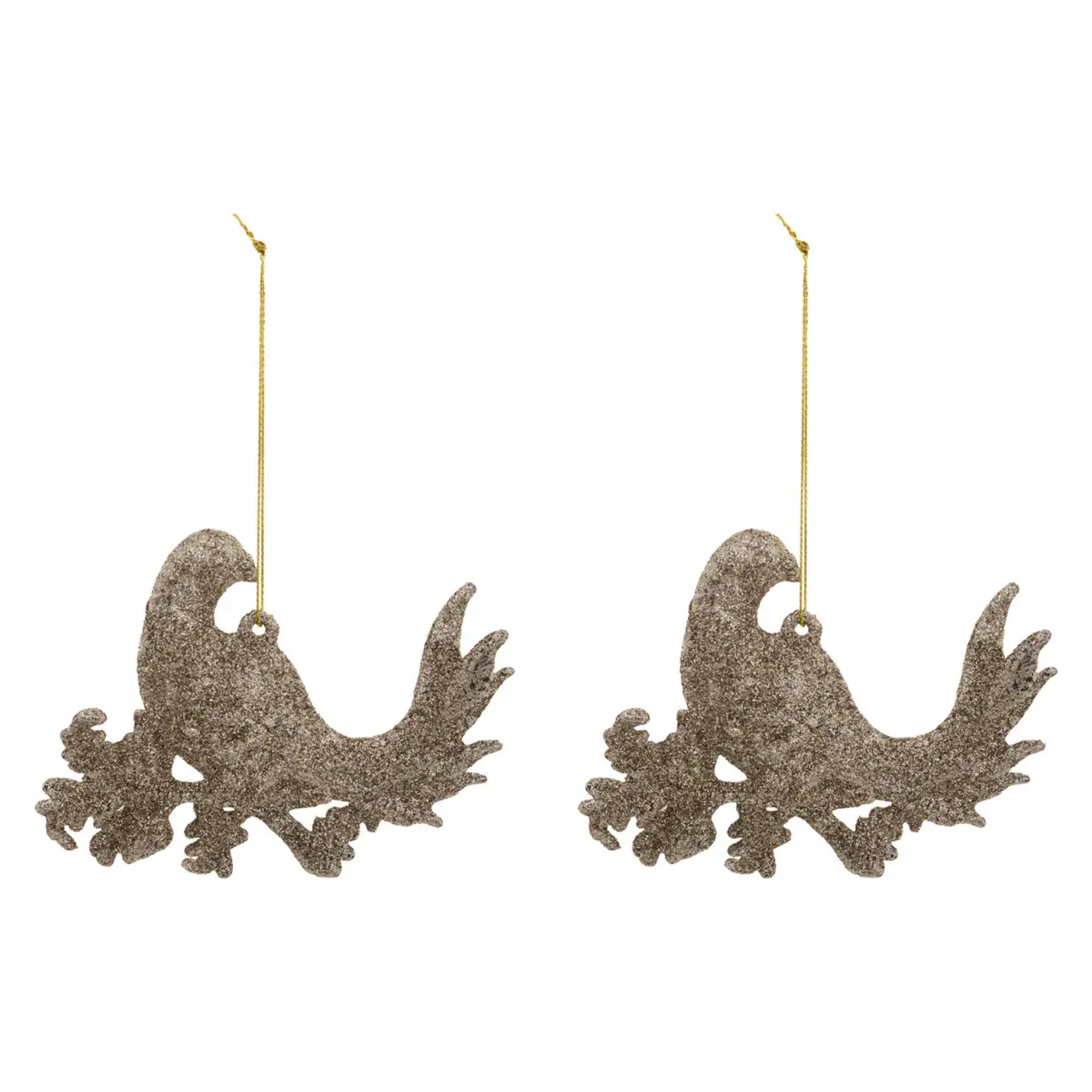 SDN PLAST OISEAU BRANCHE OR X2