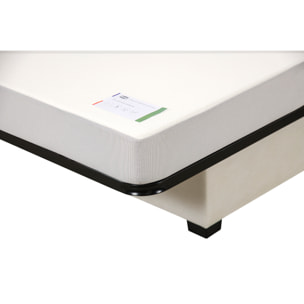 Canapé convertible Salma, matelas Simmons, 130 x 190 cm, 2 coussins offerts, marine