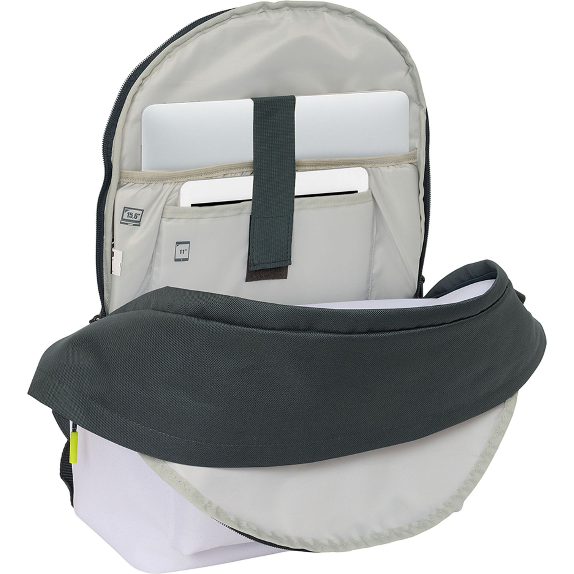 Mochila doble para portatil 15,6"+usb real madrid equip. 25/26