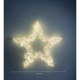 Stella natalizia con 600 led est. - Pezzi 1 - BIANCO - Bianchi Dino SpA