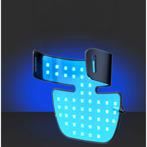 Máscara para el cuello de tratamiento de luz LED con 4 colores y luz infrarroja.