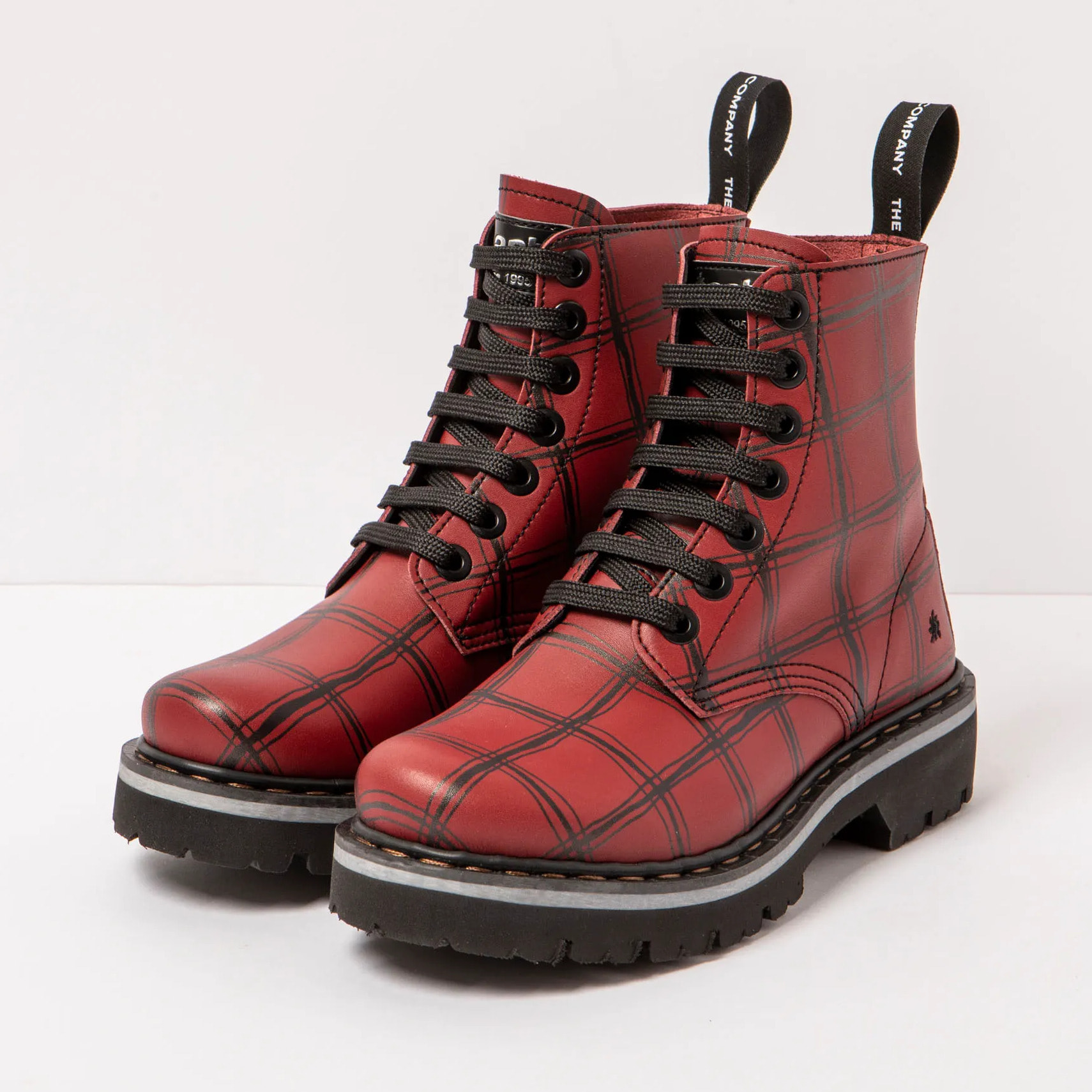 Botines 1166P FANTASY RED TARTAN / MARINA color Red tartan