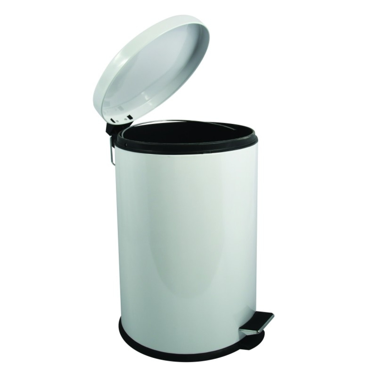 Poubelle à  pédale Acier 20L Blanc MSV