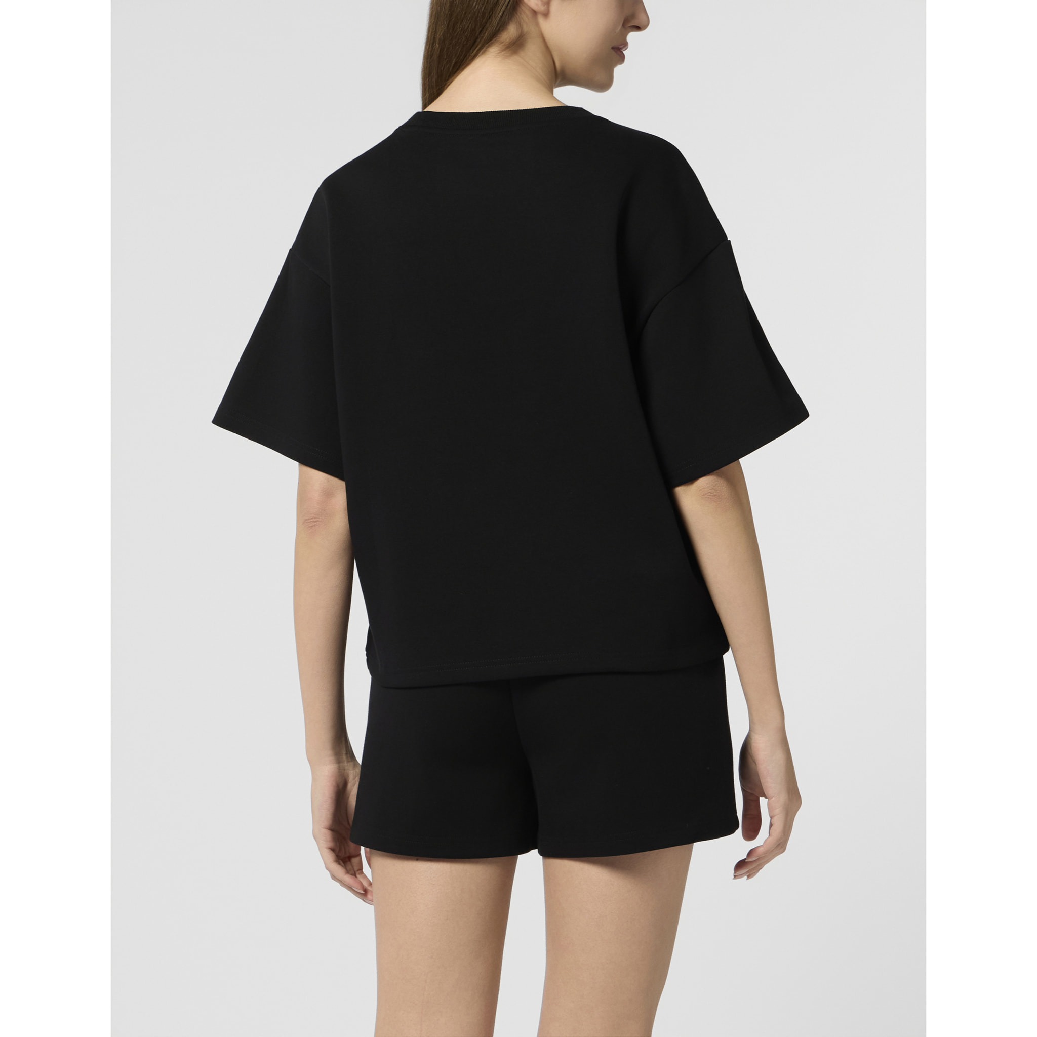 PLEIN SPORT Round Neck T-Shirt Icon Scratch