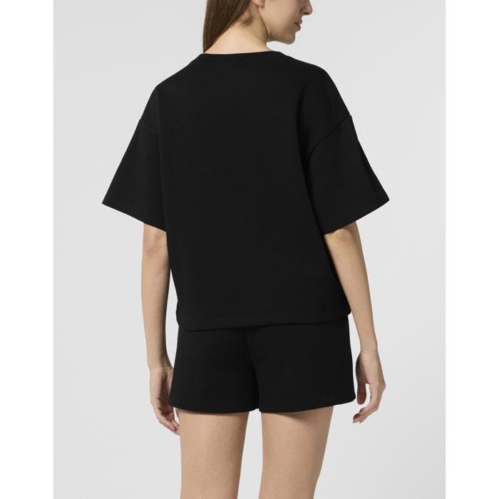 PLEIN SPORT Round Neck T-Shirt Icon Scratch