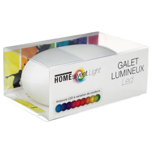 Galet led - blanc - L12 cm