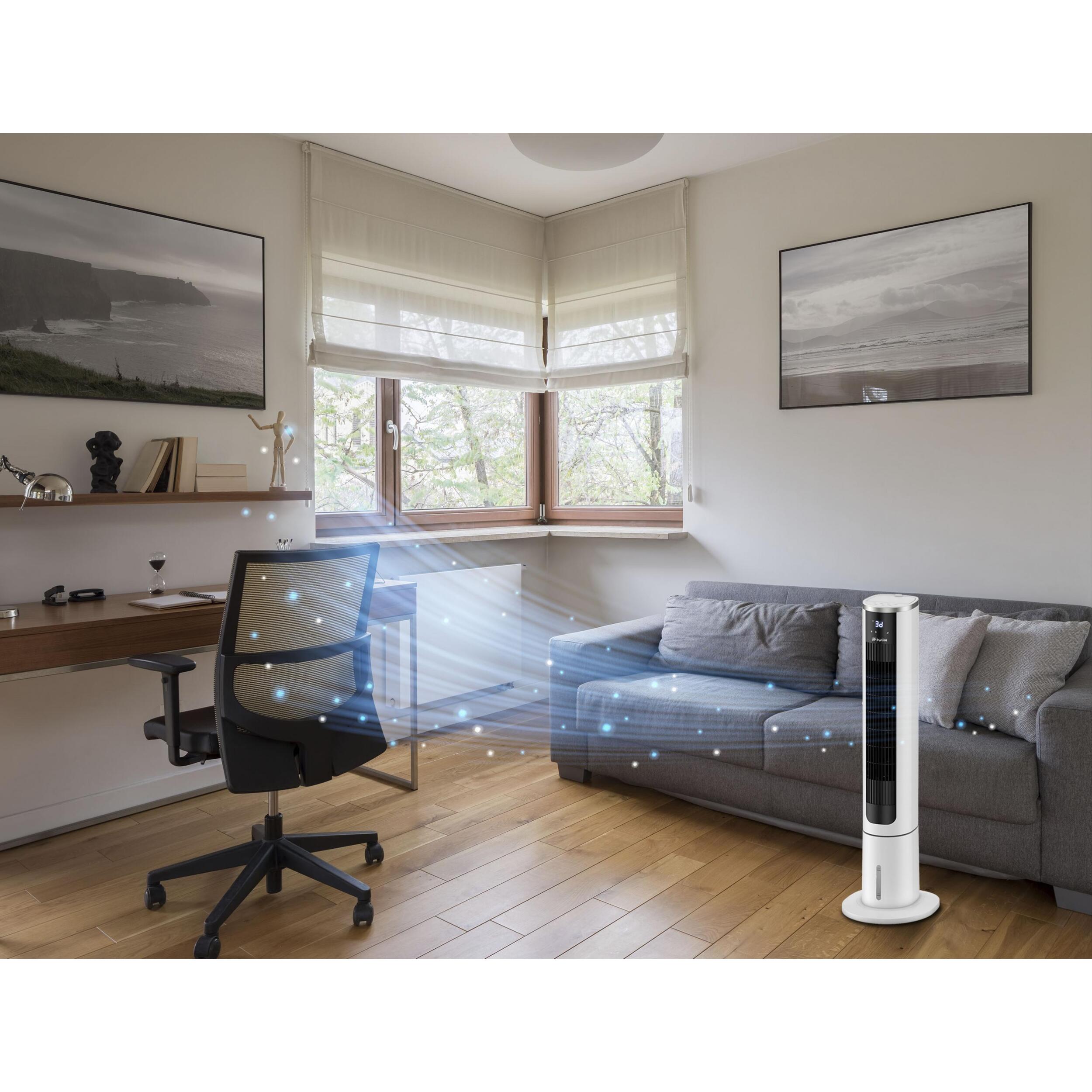 Climatizador Evaporativo de torre digital con apertura superior RAFY 75N PURLINE