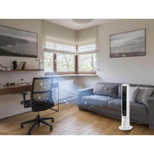 Climatizador Evaporativo de torre digital con apertura superior RAFY 75N PURLINE