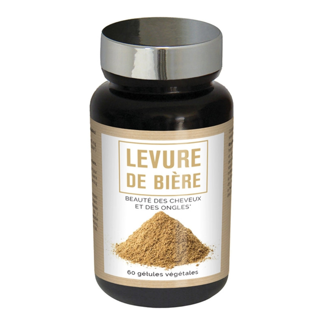 NUTRI EXPERT - Levure de bière - Beauté et santé des cheveux et des ongles - Concentré de nutriments - 60 gélules végétales - Cure 30 jours