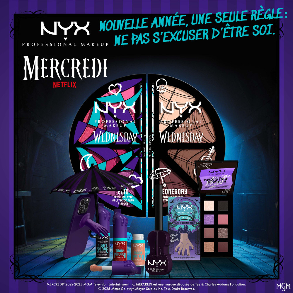 NYX Professional Makeup x Mercredi, Palette Blush