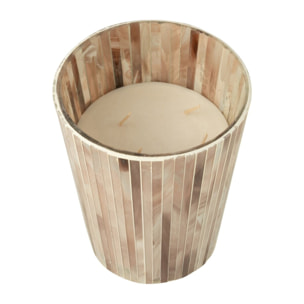 J-Line bougie pafumée Noa - Tender Rose - verre - rose - large - 75H