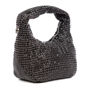 Borsa da festa Baganza con pietre in zirconia di grado 5A, design a diamante effetto brillante.