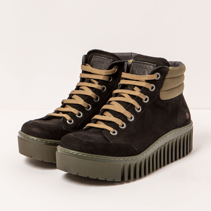 Botines 1532 NOBUCK BLACK-KAKI/BRIGHTON color Black-kaki