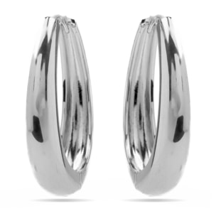 Pendientes de 31mm de diámetro acabado plata