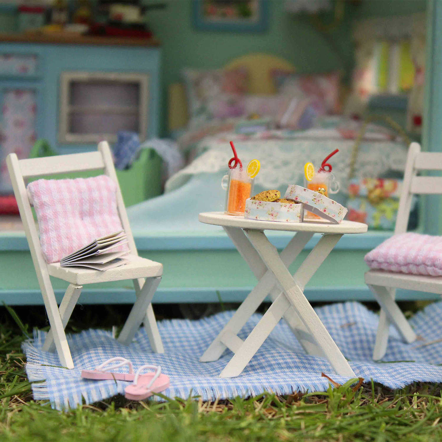 Caravana, un viaje por el tiempo. Maqueta 3D, realista con gran detalle y luces led.