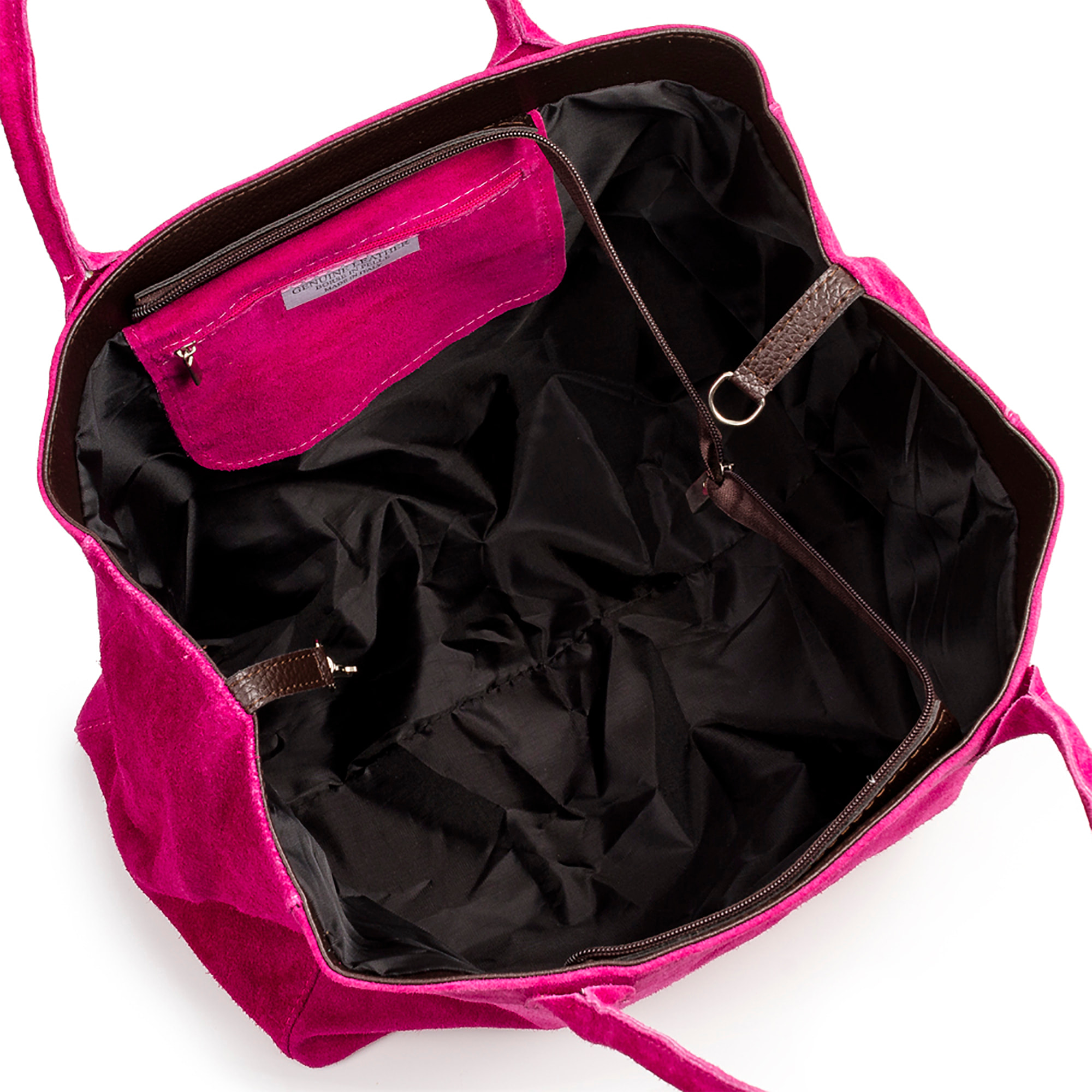 Annagrazia Borsa Shopper Donna. Vera Pelle Camoscio