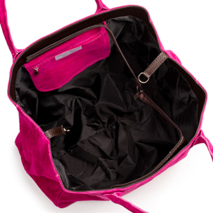 Annagrazia Borsa Shopper Donna. Vera Pelle Camoscio