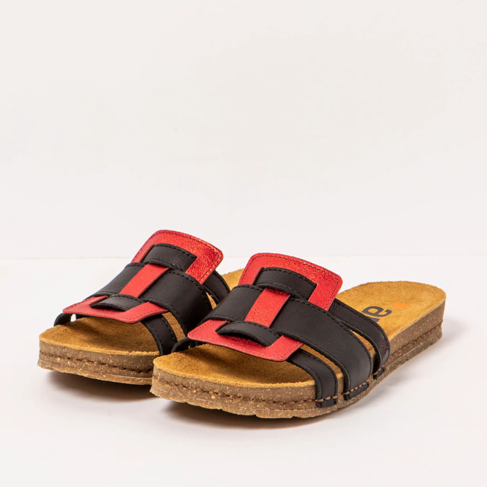 Sandalias 0259 NAPPA MULTI BLACK/ CRETA color Multi black