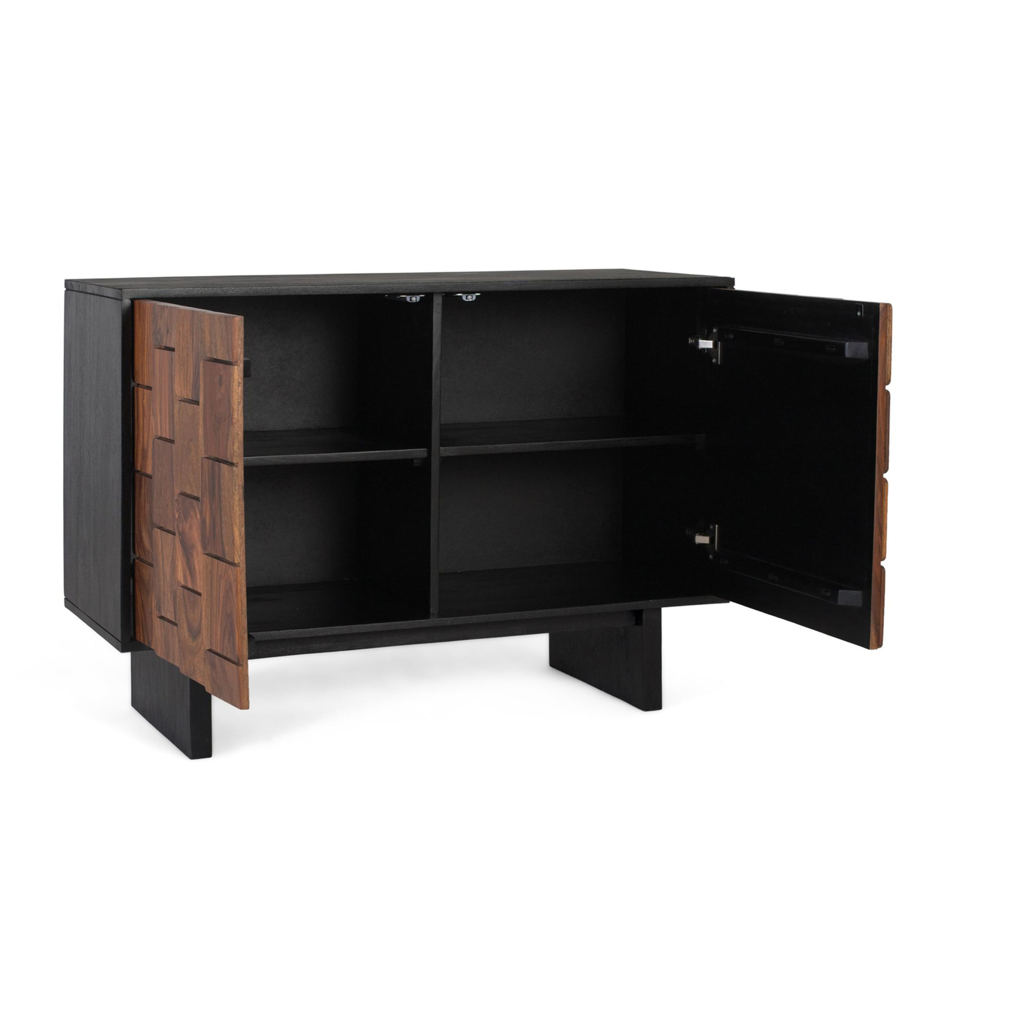 Aparador de Madera de Mango Estilo Rústico Étnico Moderno