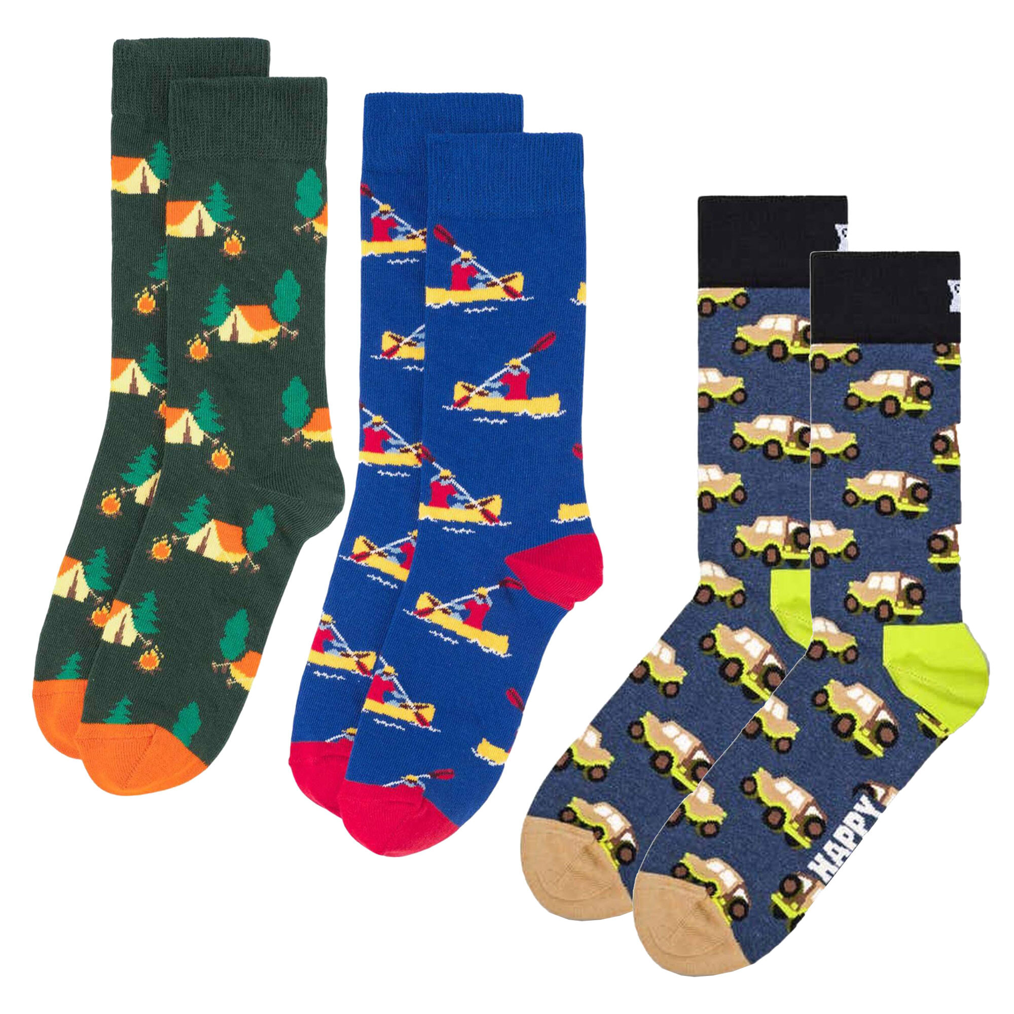 Calcetines 3-pack camping, canoa & suv talla 36-40