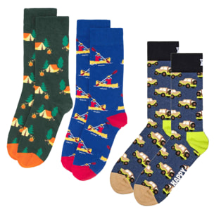 Calcetines 3-pack camping, canoa & suv talla 36-40